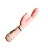 Vibrador de conejo de 10 frecuencias con doble descarga, para lamer la lengua, masajeador AV, aparato femenino, productos sexuales para adultos.