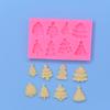 Molde de Silicone em Forma de Árvore de Natal para Assar DIY Bolo Fondant Chocolate Molde para Biscoito