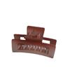 Corea del Sur degradado mediano rectangular clip geométrico hueco 2022 invierno Nuevo plato horquilla clip tiburón parte trasera de la cabeza femenino