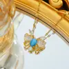 Nuevos Accesorios de Amazon Moda Coreana Collar con Colgante de Moda Cadena para Clavícula Personalizada Pareja Chicos y Chicas Ins