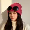 Gafas de Aviador Gorro de Punto Forrado de Lana para Mujer en Otoño e Invierno Gorro de Lana Cálido y a Prueba de Frío para Hombre Comercio Exterior Transfronterizo Versátil Gorro para el Frío