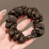 Goma para el pelo simple de satén estilo coreano para mujer, sujetador antideslizante para coleta alta, cuerda de pelo colorida, accesorio para el pelo elástico