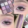 Paleta de Sombras Nove Cores, Multifuncional de Alta Qualidade Rosa Explosivo Grade Quadrada Paleta de Sombras Tons Terrosos, Maquiagem Versátil para o Dia a Dia