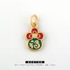 Colgante Amuleto para la Buena Suerte, Amuleto Portátil, Collar con Carácter de Fortuna, Colgante para Suéter, Artículo Cultural para Orar por Bendiciones y Buena Fortuna