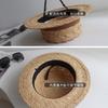 Sombrero Plano de Rafia Tejida de Textura Gruesa Nuevo de Primavera y Verano Sombrero de Rafia Hecho a Mano para Vacaciones y Protección Solar Sombrero de Ala Plana