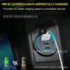 Adaptador USB modificado para coche y motocicleta, impermeable, carga rápida para teléfono móvil, cargador de coche PD con interruptor