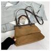 Bolso Cruzado de Moda Casual para Llevar en la Mano Diseño de Nicho Otoño e Invierno 2025 Nuevo Bolso de Hombro Retro de Gamuza de Alta Gama