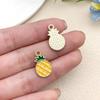 Colgante de Fruta Estéreo Artificial de Resina DIY Fresa Pequeña Naranja Manzana Llavero Pulsera Accesorios de Joyería