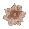 Elemento de Primavera Patrón de Flores PVC Estampado en Caliente Mantel Aislante de Escritorio Estilo Ins de Gama Alta Mantel Decorativo de Escritorio Mantel de Mesa Mantel para Tazones