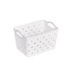 Cesta de almacenamiento cuadrada de 2520, cesta hueca de plástico PP para artículos varios, piezas de fábrica, cesta organizadora para objetos pequeños, venta al por mayor