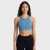 Nuevo Sujetador Deportivo de Rayas Verticales 2.0 de Cuello Alto Alta Resistencia Absorción de Impactos Push-Up Fitness Yoga Bra Daw057