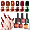 Set de esmalte de uñas en gel de resina de 6 colores Ámbar Caramelo Ámbar Carey Transparente Gel de Fototerapia Comercio Exterior En Stock