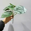 Plantas Verdes Artificiais, Folhas de Begônia Meia-Guarda-Chuva, Decoração Suave para Micro-Paisagem, Plantas Falsas para Decoração de Casa, Folhas Verdes de Alta Qualidade