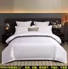 Juego de Ropa de Cama de Hotel de Cuatro Piezas, Juego Blanco de Sábana y Funda de Edredón de Tres Piezas para Casas de Huéspedes, Sábana Ajustable, Juego de Colcha de Hotel