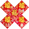 "Fu" carácter adhesivo para puerta, decoración de Año Nuevo, adhesivo 3D, suministros para el Festival de Primavera, decoración de ventana, adhesivo de pared, adhesivo de papel de oro con carácter "Primavera"