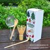 Soporte para Batidor de Té Sakura, Batidor de Matcha, Soporte para Batidor de Té, Set de Matcha, Ceremonia del Té, Ceremonia del Té de la Dinastía Song, Regalo de Navidad Set de 5 Piezas