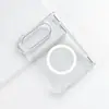 Adecuado para Funda de Teléfono Plegable con Pantalla Dual Apple iPhone, Cubierta Protectora de Eje Medio, Estuche Duro Magnético Transparente, En Stock