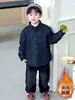 Jaqueta Acolchoada Jeans para Meninos Outono e Inverno 2025 Novas Roupas Super Bonitas para Crianças Roupas de Inverno Camisas e Tops para Meninos Tendência