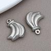 Acessórios para Joias DIY Aço Inoxidável Lua Crescente Estrela de Cinco Pontas Coração Anjo Pingente Colar Pulseira Brincos Material para Pingente