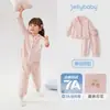 [7A Antibacteriano] Conjunto de Pijama Duas Peças para Meninas, Roupa Infantil Nova de Outono para Meninos, Roupa Casual para Bebê