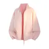 Chamarra con Bloques de Color y Cuello Alto con Logo Personalizado para Hombres y Mujeres, Marca de Moda, Elegante Chamarra Dopamina para Adolescentes, Ropa de Abrigo para Hombres