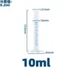 Cilindro graduado de plástico 10ml 25 50 100 250 500 1000 2000ml escala grossa transparente