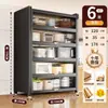 Armário de armazenamento de chão para cozinha e sala de jantar com porta, armário de armazenamento com porta, micro-ondas, forno, panela, armário de armazenamento de função multicamada, prateleira