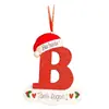 Venta Caliente Transfronteriza Acrílico Plano 2D Navidad Creativas Decoraciones de Letras Inglesas Adornos de Bendición para Árbol de Navidad