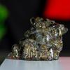 [Artículo Caliente de Transmisión en Vivo] Adorno de Sapo Dorado de Tres Patas Acostado Relleno de Resina Adorno de Cristal Natural