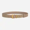 Cinturón de Cuero Genuino para Mujer Personalizado Hebilla Plateada Vintage Ins Moda Personalizada Hebilla de Pasador Dos Capas Cuero Vacuno Guapo Cinturón para Jeans