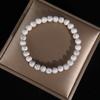 Pulsera Caliente Línea Negra Turquesa Blanca para Hombre y Mujer Pulsera de Círculo Sencillo de Cuentas Redondas Puesto de Mercado Nocturno Lugar Escénico Suministro de Joyería para Parejas