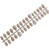 Unhas Postiças 30 Peças Inteiras T109 Flor Pérola Diamante Escada Curta Menina Pura Desejo Florzinha Fresca Manicure Clareadora de Alto Padrão