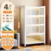 Estante de Livros com Porta de Vidro de Aço para Casa à Prova de Poeira Estante para Livros Infantis Gabinete de Exibição de Figuras de Espaço com Luz Gabinete Ita Gabinete de Lata