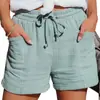 2024 Ropa de Verano Transfronteriza Europea y Americana Nueva para Mujer Amazon wish Pantalones Cortos de Pierna Ancha Sueltos de Encaje con Cordones para Mujer