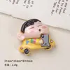 Acessórios de Resina Desenho Animado DIY Enfeites Infância Shin-chan Cola Cremosa Presilhas de Cabelo Capas de Celular Fivelas de Sapato Chaveiros Pingentes Combinando