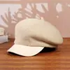 Boinas femininas para outono e inverno, estilosas e versáteis, bonés estilo bico de pato, chapéus de tricô quentes para viagens casuais ao ar livre, atacado