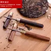 Aguja de té de palisandro ébano source cuchillo de té al por mayor cuchillo de té deformado Dragón Fénix Chengxiang cuchillo de té Damasco aguja de té al por mayor