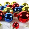 Conjunto de 12 Bolas de Natal Rosa Brilhantes e Foscas, 3cm, em Saco Opp, Bolas Redondas de Plástico Galvanizado para Decorações de Árvore de Natal