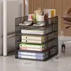Organizador de archivos para debajo del escritorio, estante multicapa para almacenamiento de archivos y documentos tamaño A4, organizador de escritorio para clasificar y ordenar