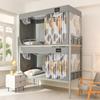 Cortina Escurecedora Grossa para Dormitório Feminino Cortina de Cama para Dormitório Mosquiteiro Cama Suspensa Integrada Totalmente Selada Totalmente Fechada Anti-Queda