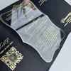 Porta-Cartão Dupla Porta Personalizado Transfronteiriço com Estampagem Dourada, Convite Estilo Ocidental, Convite de Acrílico de Formato Irregular de Nicho de Alta Qualidade, Item de Presente