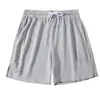 2024 Novo Verão Treino Seda Gelada Solto Versátil Moda Casual Confortável Esporte Calça Casual Lisa de Cinco Pontos