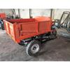 Pequeno caminhão de carga doméstica auto-descarga transportador de grãos de terras agrícolas diesel tijolo puxando triciclo