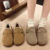 Zapatos de mujer tipo Birkenstock con forro polar todo incluido, nueva colección de invierno 2026, calzado para exteriores, zapatos de algodón esponjosos, antideslizantes, cálidos y adecuados para condiciones de nieve