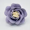 Microfibra Coreana 4cm Flor de Rosa Tridimensional DIY Flor de Tecido Broche Acessórios para Cabelo Enfeites de Flor Ornamentos de Cabelo