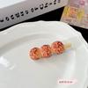 Pasador de Comida Artificial Estilo Coreano Lindo Divertido Barbacoa Pasador Hecho a Mano Pinza para Seribs Flequillo Lateral Tocado Accesorios para el Cabello