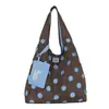 Moda jovem de poá coreana e japonesa 2026 nova bolsa de ombro tote feminina de verão de alta qualidade e grande capacidade
