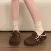 Zapatos Birkenstock Retro de Suela Gruesa con Cobertura Total para Mujer, Nuevo Estilo Primavera 2026, Aumentadores de Altura, Adecuados para Combinar con Faldas, Planos Slip-On de Doble Uso