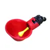 Suministro directo de fábrica exportación Bebedero automático para aves paloma codorniz bebedero rojo dispensador de agua para beber para pollos