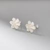 S999 Moda Viajero Planta Flor de Loto Arete Elegante Elegante Joyería para Orejas
